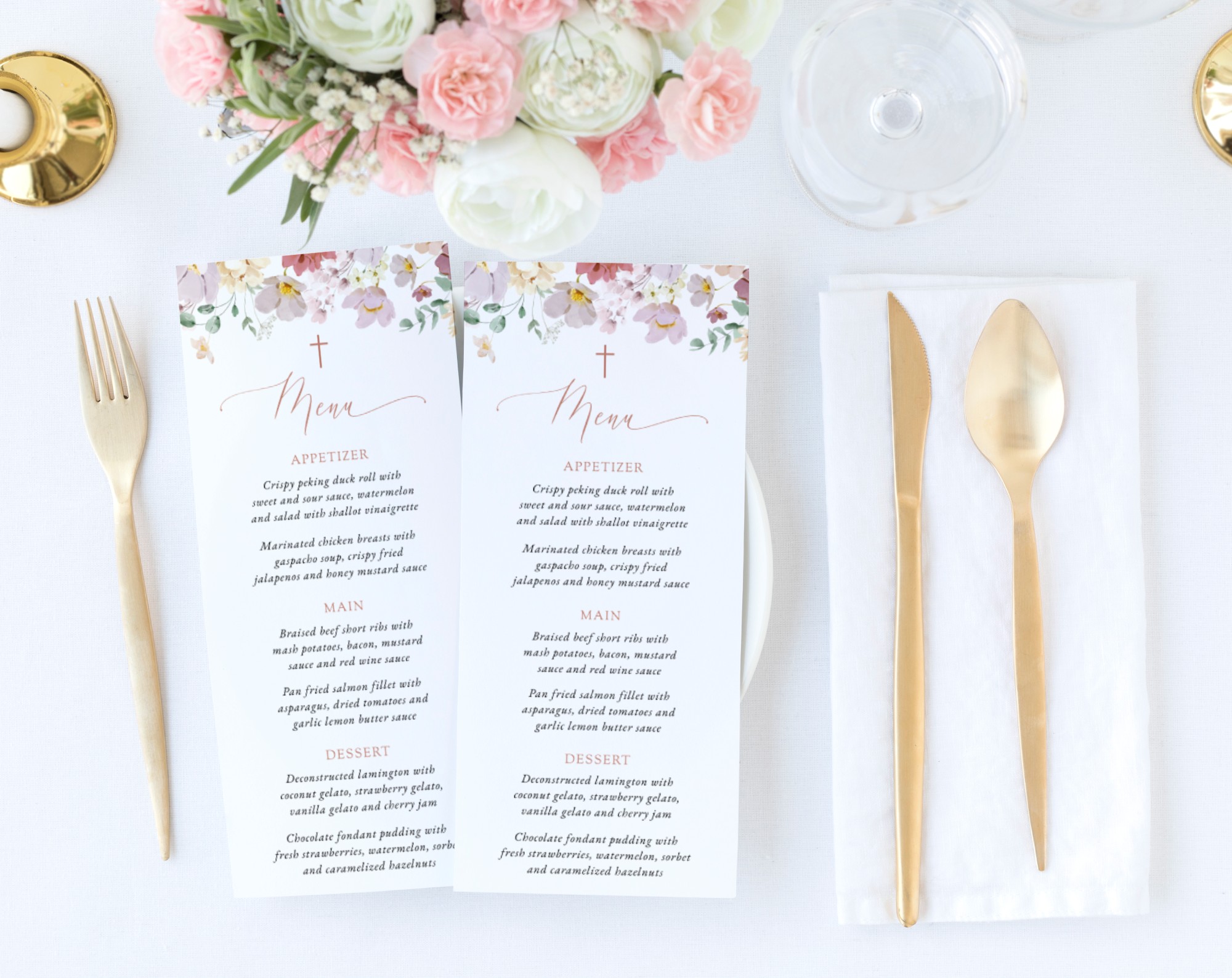 Colorful Flowers Menu, Baptism, First Holy Communion, Printable File, Edit Yourself, SH144 SH145 Colorful Flowers Menu, Baptism, First Holy Communion, Printable File, Edit Yourself, SH144 SH145