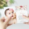 Colorful Flowers Baptism Thank You Card, Baptism Stationery, Printable File, Edit Yourself, SH144 Colorful Flowers Baptism Thank You Card, Baptism Stationery, Printable File, Edit Yourself, SH144