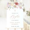 Colorful Flowers Welcome Sign, Baptism Sign, Printable File, Edit Yourself, SH144