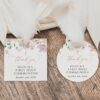 Colorful Flowers First Holy Communion Favor Tags, Printable File, Edit Yourself, SH145