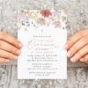 Colorful Flowers First Holy Communion Invitation, Printable File, Edit Yourself, SH145