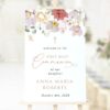 Colorful Flowers Welcome Sign, First Holy Communion Sign, Printable File, Edit Yourself, SH145 Colorful Flowers Welcome Sign, First Holy Communion Sign, Printable File, Edit Yourself, SH145