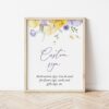 Purple and Yellow Flowers Custom Sign, Baptism, First Holy Communion, Printable File, Edit Yourself, SH146 SH147 Purple and Yellow Flowers Custom Sign, Baptism, First Holy Communion, Printable File, Edit Yourself, SH146 SH147