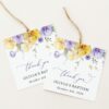 Purple and Yellow Flowers Baptism Favor Tags, Gift Tags, Printable File, Edit Yourself, SH146 Purple and Yellow Flowers Baptism Favor Tags, Gift Tags, Printable File, Edit Yourself, SH146