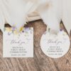 Purple and Yellow Flowers First Holy Communion Favor Tags, Printable File, Edit Yourself, SH147