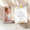 Purple and Yellow Flowers First Holy Communion Thank You Card, Printable File, Edit Yourself, SH147 Purple and Yellow Flowers First Holy Communion Thank You Card, Printable File, Edit Yourself, SH147