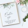 Greenery and Gold Custom Sign, Baptism, First Holy Communion, Printable File, Edit Yourself, SH148 SH149 Greenery and Gold Custom Sign, Baptism, First Holy Communion, Printable File, Edit Yourself, SH148 SH149
