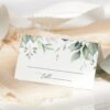 Greenery and Gold Baptism Mini Bundle, Printable File, Edit Yourself, SH148