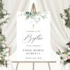 Greenery and Gold Baptism Mini Bundle, Printable File, Edit Yourself, SH148