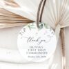 Greenery and Gold First Holy Communion Favor Tags, Printable File, Edit Yourself, SH149 Greenery and Gold First Holy Communion Favor Tags, Printable File, Edit Yourself, SH149