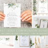 Greenery and Gold First Holy Communion Mini Bundle, Printable File, Edit Yourself, SH149 Greenery and Gold First Holy Communion Mini Bundle, Printable File, Edit Yourself, SH149