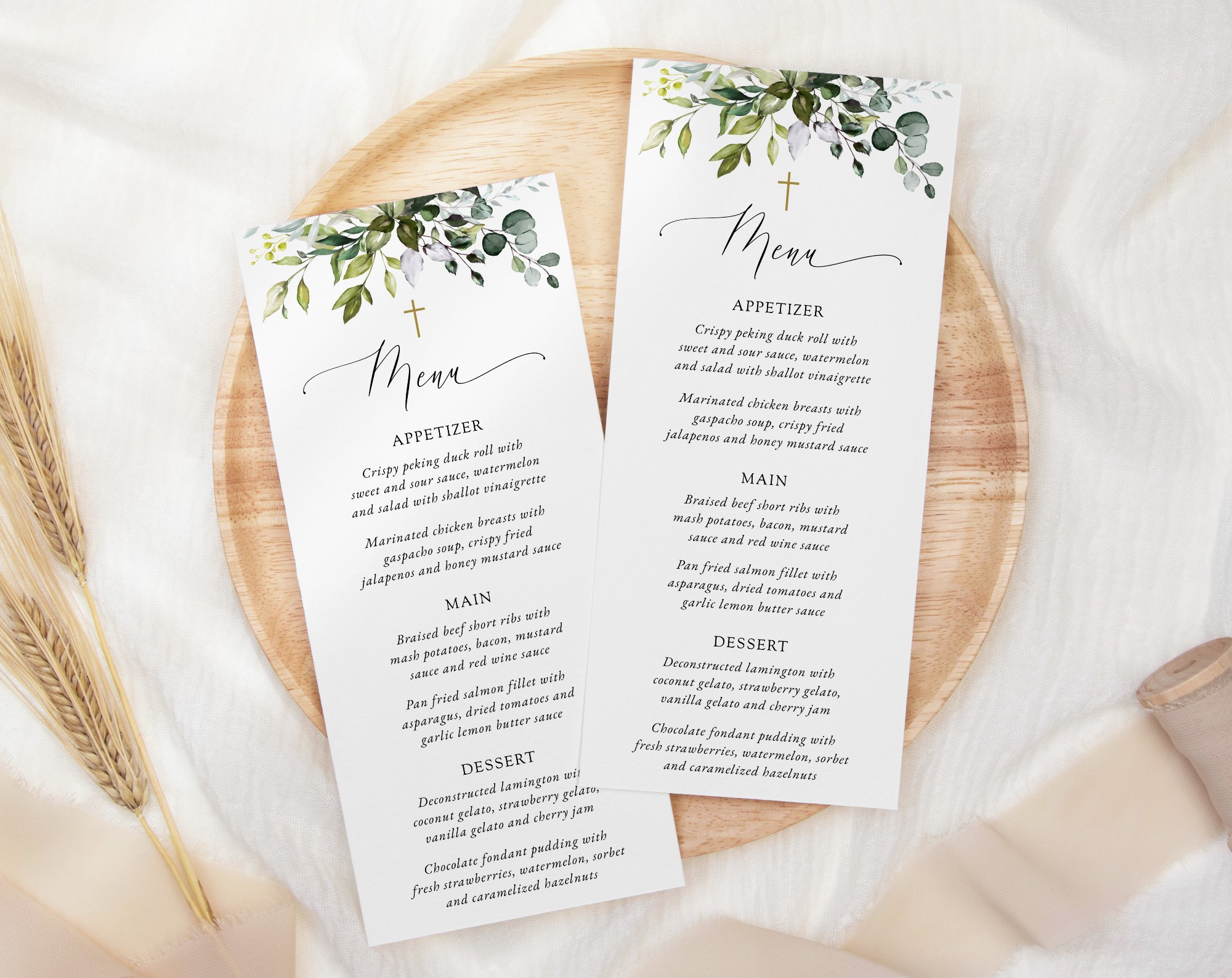Eucalyptus Leaves Menu, Baptism, First Holy Communion, Printable File, Edit Yourself, SH150 SH151 Eucalyptus Leaves Menu, Baptism, First Holy Communion, Printable File, Edit Yourself, SH150 SH151