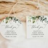 Eucalyptus Leaves First Holy Communion Favor Tags, Printable File, Edit Yourself, SH151 Eucalyptus Leaves First Holy Communion Favor Tags, Printable File, Edit Yourself, SH151