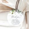 Eucalyptus Leaves First Holy Communion Favor Tags, Printable File, Edit Yourself, SH151 Eucalyptus Leaves First Holy Communion Favor Tags, Printable File, Edit Yourself, SH151