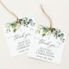 Eucalyptus Leaves First Holy Communion Favor Tags, Printable File, Edit Yourself, SH151 Eucalyptus Leaves First Holy Communion Favor Tags, Printable File, Edit Yourself, SH151