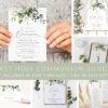 Eucalyptus Leaves First Holy Communion Mini Bundle, Printable File, Edit Yourself, SH151