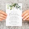 Eucalyptus Leaves First Holy Communion Invitation, Printable File, Edit Yourself, SH151 Eucalyptus Leaves First Holy Communion Invitation, Printable File, Edit Yourself, SH151