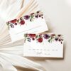 Burgundy, Purple and Blush Flowers Place Card, Baptism, First Holy Communion, Printable File, Edit Yourself, SH152 SH153 Burgundy, Purple and Blush Flowers Place Card, Baptism, First Holy Communion, Printable File, Edit Yourself, SH152 SH153