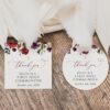 Burgundy, Purple and Blush Flowers First Holy Communion Favor Tags, Printable File, Edit Yourself, SH153 Burgundy, Purple and Blush Flowers First Holy Communion Favor Tags, Printable File, Edit Yourself, SH153