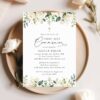 Cream White Flowers First Holy Communion Invitation, Printable File, Edit Yourself, SH155 Cream White Flowers First Holy Communion Invitation, Printable File, Edit Yourself, SH155