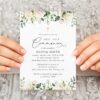 Cream White Flowers First Holy Communion Invitation, Printable File, Edit Yourself, SH155 Cream White Flowers First Holy Communion Invitation, Printable File, Edit Yourself, SH155