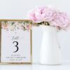 Pink, Orange and White Flowers Table Number Sign, First Holy Communion Sign, Printable File, Edit Yourself, SH157 Pink, Orange and White Flowers Table Number Sign, First Holy Communion Sign, Printable File, Edit Yourself, SH157