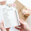 Blush Flowers Bridal Shower Games, Set of 3 Games, Printable File, Edit Yourself, SH159