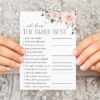 Blush Flowers Bridal Shower Games, Set of 3 Games, Printable File, Edit Yourself, SH159