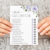 Purple Flowers Bridal Shower Games, Set of 3 Games, Printable File, Edit Yourself, SH162