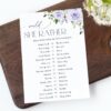 Purple Flowers Bridal Shower Games, Set of 3 Games, Printable File, Edit Yourself, SH162