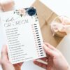 Navy and Blush Flowers Bridal Shower Games, Set of 3 Games, Printable File, Edit Yourself, SH164