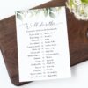 Greenery and Gold Bridal Shower Games, Set of 3 Games, Printable File, Edit Yourself, SH167