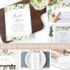 Cream White Flowers Bridal Shower Mini Bundle, Printable File, Edit Yourself, SH170 Cream White Flowers Bridal Shower Mini Bundle, Printable File, Edit Yourself, SH170