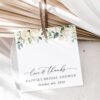 Cream White Flowers Favor Tags, Gift Tags, Bridal Shower, Printable File, Edit Yourself, SH170