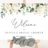 Cream White Flowers Welcome Sign, Bridal Shower Sign, Printable File, Edit Yourself, SH170 Cream White Flowers Welcome Sign, Bridal Shower Sign, Printable File, Edit Yourself, SH170