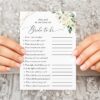White Flowers Bridal Shower Games, Set of 3 Games, Printable File, Edit Yourself, SH172