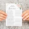 Pink Flowers Bridal Shower Games, Set of 3 Games, Printable File, Edit Yourself, SH174