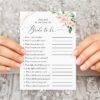 Pink Flowers and Gold Confetti Bridal Shower Games, Set of 3 Games, Printable File, Edit Yourself, SH175