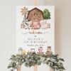 Farm Animals and Brown Barn Welcome Sign, First Birthday, Gender Neutral, Printable File, Edit Yourself, SH116