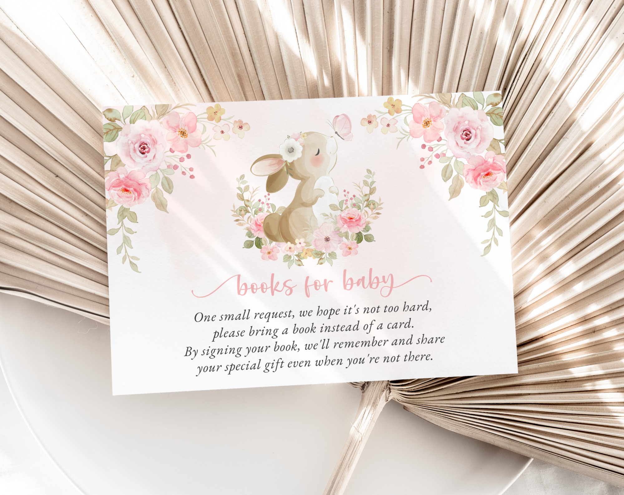 Cute Bunny and Pink Flowers Baby Shower Invitation Suite, Girl Baby Shower, Printable File, Edit Yourself, SH180 Cute Bunny and Pink Flowers Baby Shower Invitation Suite, Girl Baby Shower, Printable File, Edit Yourself, SH180