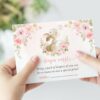 Cute Bunny and Pink Flowers Baby Shower Invitation Suite, Girl Baby Shower, Printable File, Edit Yourself, SH180 Cute Bunny and Pink Flowers Baby Shower Invitation Suite, Girl Baby Shower, Printable File, Edit Yourself, SH180
