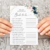 Navy and Pink Flowers Bridal Shower Games, Set of 3 Games, Printable File, Edit Yourself, SH181