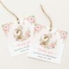Cute Bunny and Pink Flowers Favor Tags, First Birthday, Girl Birthday, Printable File, Edit Yourself, SH182 Cute Bunny and Pink Flowers Favor Tags, First Birthday, Girl Birthday, Printable File, Edit Yourself, SH182