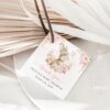 Baby Bunny and Pink Flowers Favor Tags, Gift Tags, Party Tags, Girl Baby Shower, Printable File, Edit Yourself, SH184 Baby Bunny and Pink Flowers Favor Tags, Gift Tags, Party Tags, Girl Baby Shower, Printable File, Edit Yourself, SH184
