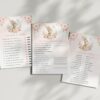 Baby Bunny and Pink Flowers Baby Shower Games, Set of 3 Games, Girl Baby Shower, Printable File, Edit Yourself, SH184 Baby Bunny and Pink Flowers Baby Shower Games, Set of 3 Games, Girl Baby Shower, Printable File, Edit Yourself, SH184
