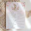 Baby Bunny and Pink Flowers Baby Shower Games, Set of 3 Games, Girl Baby Shower, Printable File, Edit Yourself, SH184 Baby Bunny and Pink Flowers Baby Shower Games, Set of 3 Games, Girl Baby Shower, Printable File, Edit Yourself, SH184