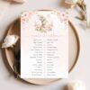 Baby Bunny and Pink Flowers Baby Shower Games, Set of 3 Games, Girl Baby Shower, Printable File, Edit Yourself, SH184 Baby Bunny and Pink Flowers Baby Shower Games, Set of 3 Games, Girl Baby Shower, Printable File, Edit Yourself, SH184