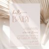 Minimal Boho Baby Shower Invitation, Girl Baby Shower, Printable File, Edit Yourself, SH185 Minimal Boho Baby Shower Invitation, Girl Baby Shower, Printable File, Edit Yourself, SH185