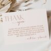 Minimal Boho Thank You Card, Girl Baby Shower, Printable File, Edit Yourself, SH185 Minimal Boho Thank You Card, Girl Baby Shower, Printable File, Edit Yourself, SH185