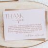 Minimal Boho Thank You Card, Girl Baby Shower, Printable File, Edit Yourself, SH185 Minimal Boho Thank You Card, Girl Baby Shower, Printable File, Edit Yourself, SH185
